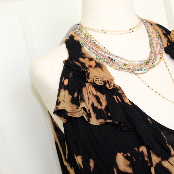 Handmade tie dye Bordeaux for Anthropologie blouse by Hue Revival - Picture 4 of 13